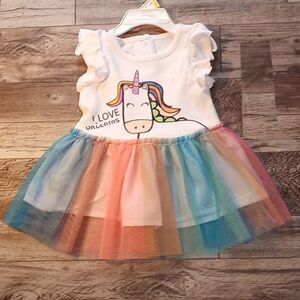 Baby Girl Unicorn Dress Tutu 3-6mo